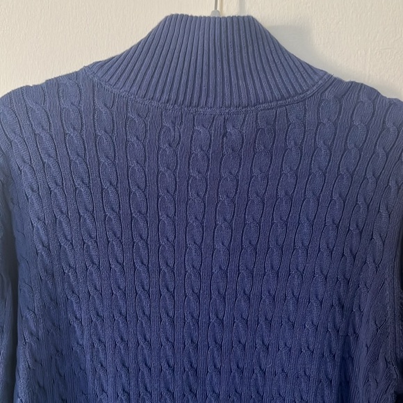 POLO JEANS COMPANY / RALPH LAUREN MFG / NAVY Half zip-up PULL OVER / Men’s - Picture 10 of 12